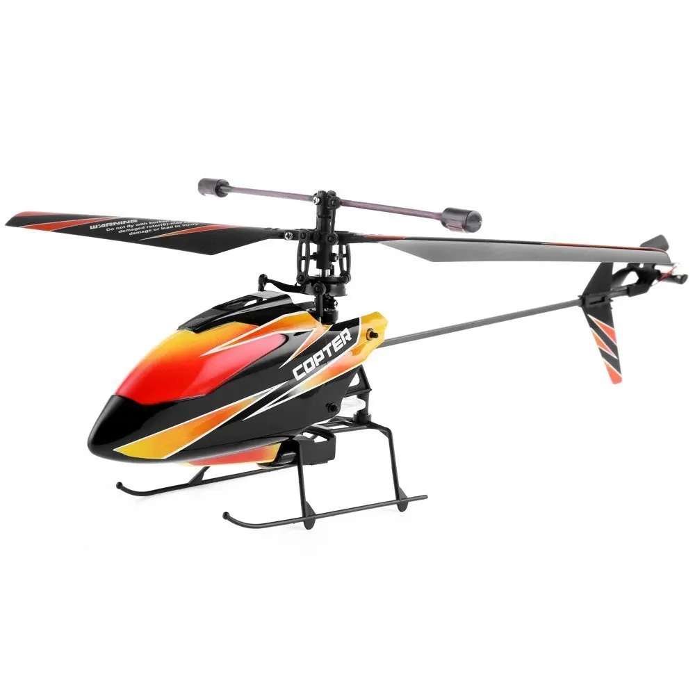 Orange Original Box WLtoys V911 RC вертолет 2,4 г 4CH Дрон игрушка пульт дистанционного управления летающие дроны игрушка Aircraft tero летательный аппарат детский Дрон подарки - Цвет: Orange Original Box