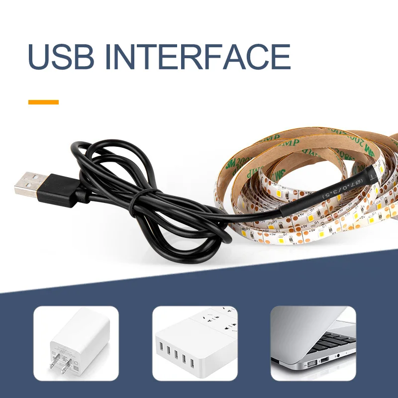 

LED Strip Light SMD2835 Dimmable 5V Led tape Dimmable Touch Sensor USB Waterproof Light Strip Staircase Cabinet Flexible Light