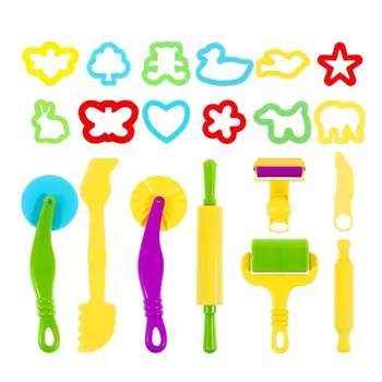 

Kids Clay Tools 20/24pcs DIY Plasticine Mold Modeling Clay Play Dough Tools Kit Cutter Toy New