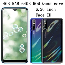 Распознавание лиц и ID S5 Pro смартфоны 6,26 ''капли воды экран оригинальный мобильный телефон Android разблокирован 4G RAM 64G ROM сотовый телефон