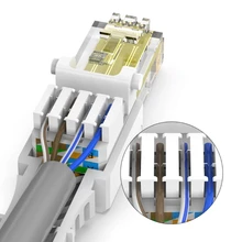 Aliexpress - CCTV Ethernet Cable Tool-less Crystal Head Plug CAT6 RJ45 Connector Tool-less Connector No Crimp Connectors