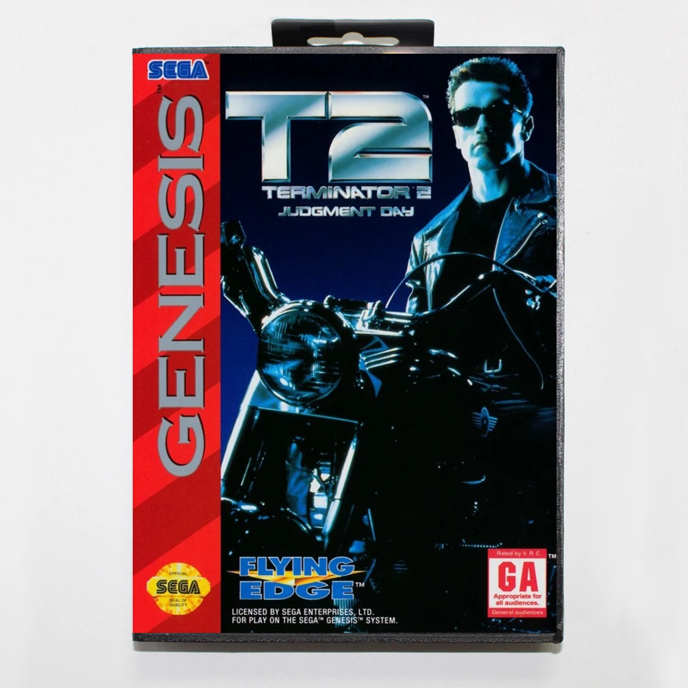 Terminator 2 Судный день 16 бит MD игровая карта для Sega Mega Drive/ Genesis с розничной коробкой |