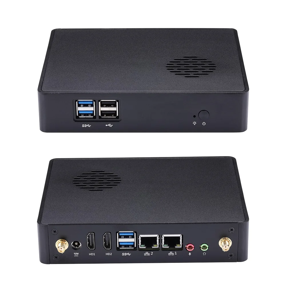 

Qotom Mini PC Celeron 2955U 3215U processor onboard, Active Cooling Mini Computer Windows Linux x86