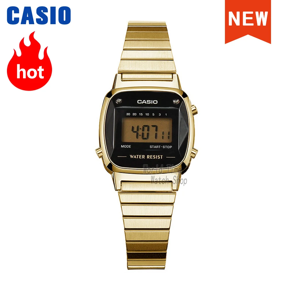 Часы Casio золотые натуральные бриллианты женские часы set top brand luxury