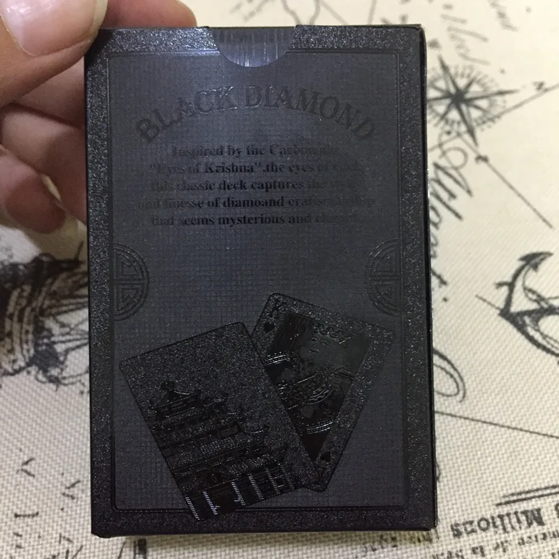 Creative Customizable Gold Foil Playing Cards Plastic Waterproof Poker Board Game Chess Advertisement Foreign Trade Currently Av