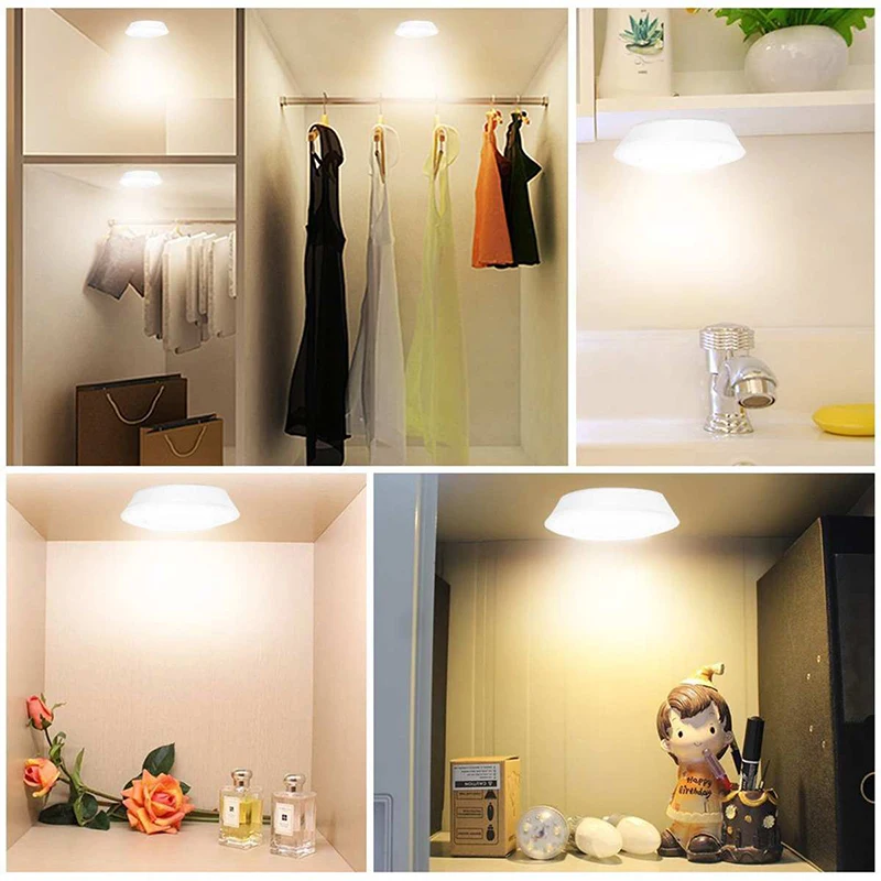 Затемнения светодиодный свет под кабинет с пультом дистанционного управления Управление Батарея батарейках светодиодный шкафы огни для шкаф для одежды ванная освещение