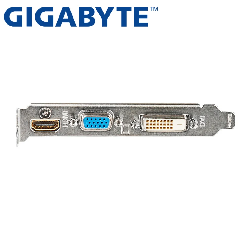 GIGABYTE GT730 2 Гб видеокарта GDDR5 видеокарты для nVIDIA Geforce GPU прочнее, чем GT630 GT710 GT720 GT730-2GB б/у