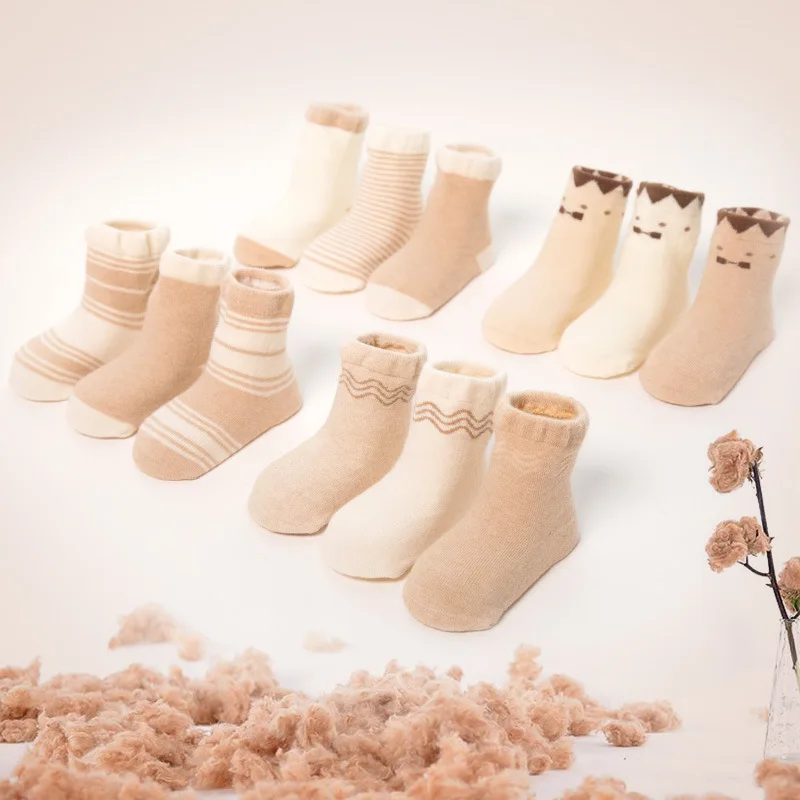 

Babies' Socks Spring And Summer Newborns Organic Cotton Socks 0-1-3 Years Old Baby Combed Cotton Mesh Boneless Thin