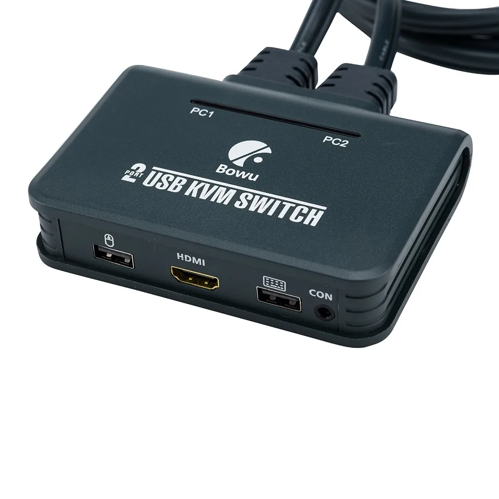 Feniors KVM переключатели 2 портовый USB HDMI переключатель для двух мониторов настольная