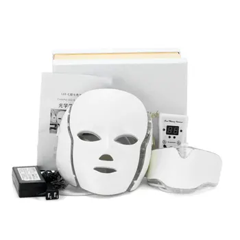 

Colorful Led Facial Mask Photon Therapy Face Mask Machine Light Therapy Acne Mask Neck Led Mask Beauty US/EU/UK Plug