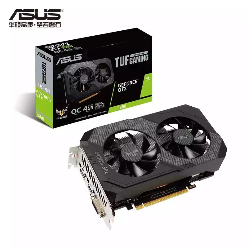 ASUS TUF-GTX1650-O4GD6-P-GAMING видеокарты GPU графическая карта новый GTX 1650 4 Гб | Компьютеры и