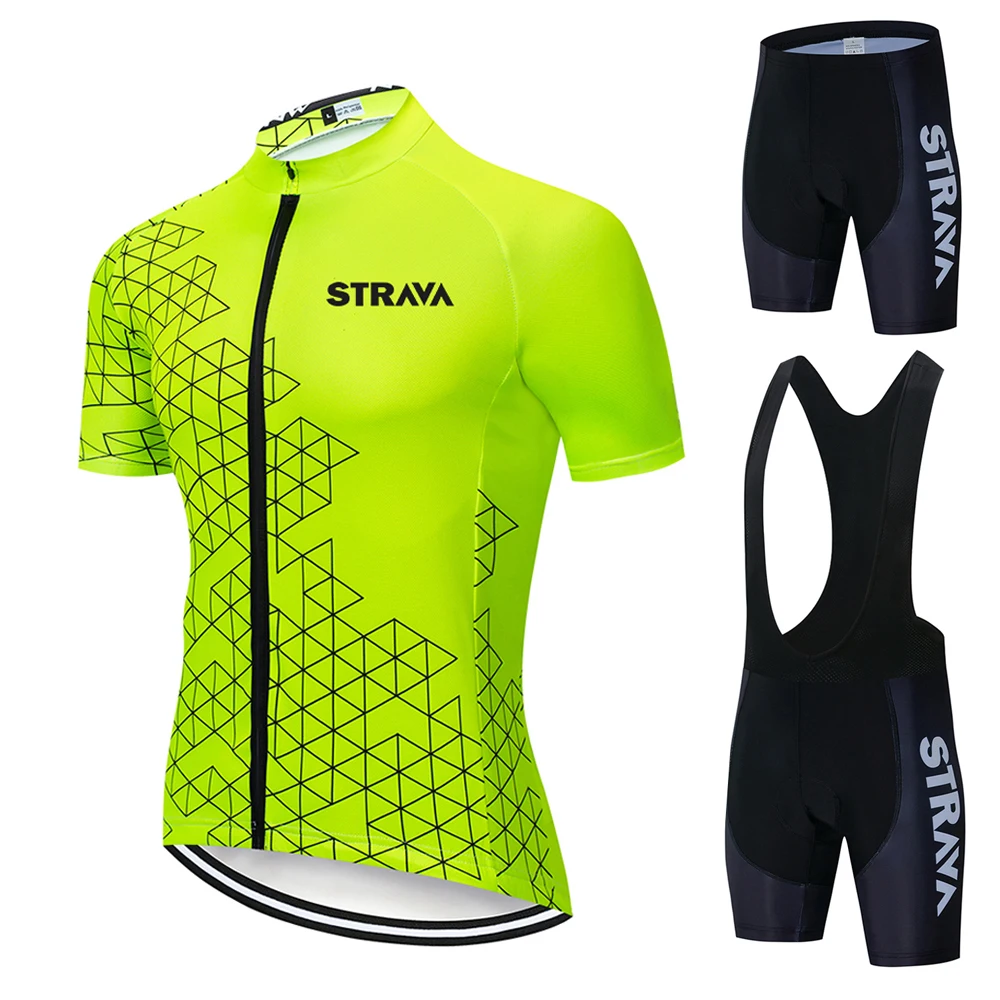 2021 STRAVA летний велосипедный трикотажный комплект Майо велосипедная одежда для