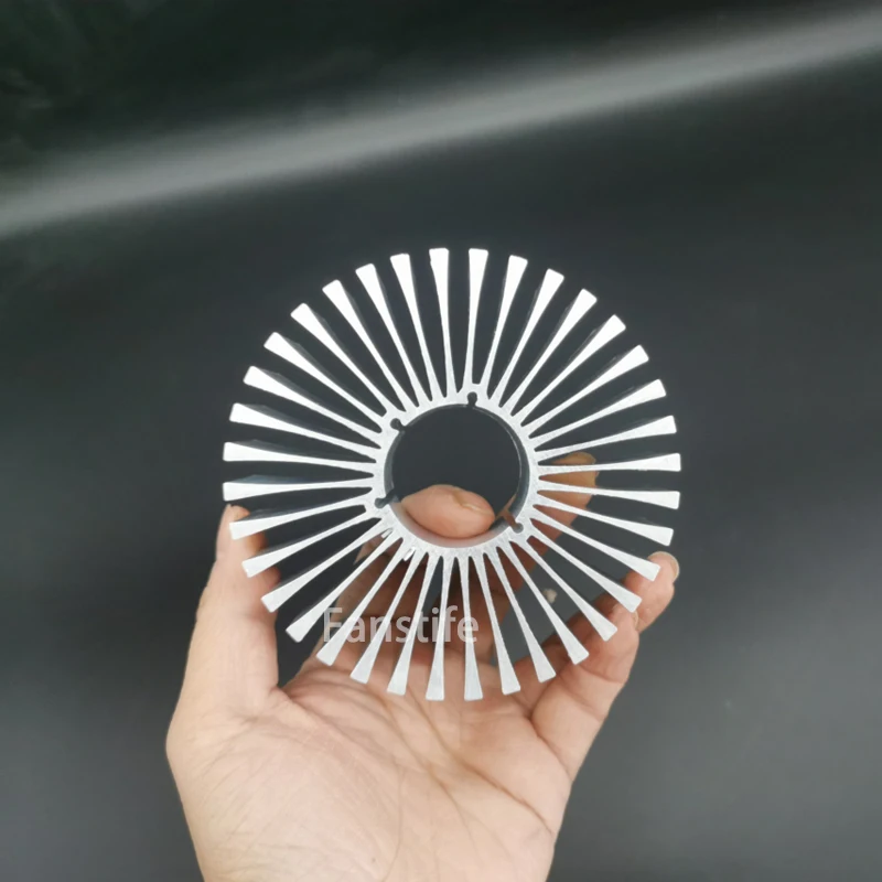 100mm LED Track Light Housing Radiator 10-15w Aluminum Led Heatsink