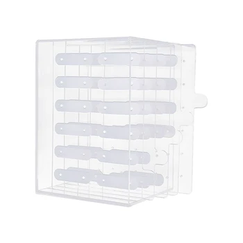 

HLZS-5 Layer 60 Grid Magnetic Adsorption Detachable Hanger Acrylic Transparent Nail Polish Cosmetic Varnish Display Stand Bracke