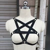 Underwear Woman Pentagram Punk Harness Cage Bra Sexy Pastel Goth Body Harness Harajuku Bra Black Bondage Harness Bra Lingerie ► Photo 2/6