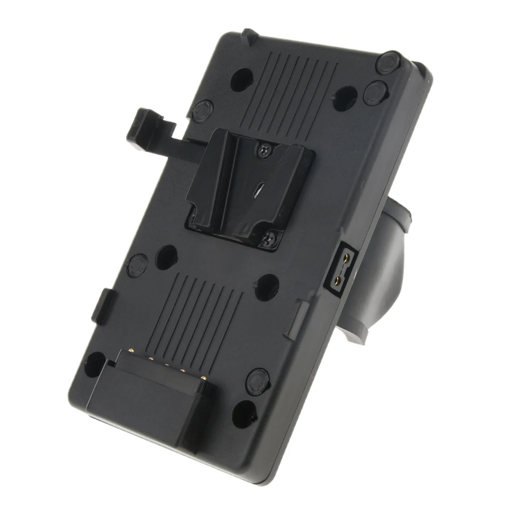 External Battery Back Pack Plate Adapter with D-Tap and Clamp for Sony V Mount V-Lock Battery Video Camera / Camcoder (Black)