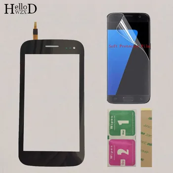 

Mobile Touch Sensor Panel For Fly IQ450 Touch Screen TouchScreen Digitizer Panel Front Glass Sensor + Protector Film