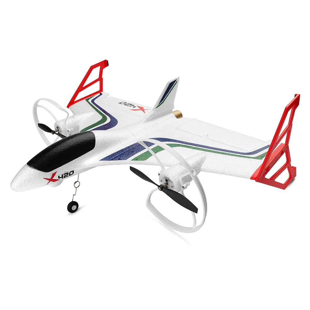 

X420 2.4G 6CH Transmitter Aircraft Vertical Takeoff Outdoor Drone Landing EPP Kids FPV 3D Mini RC Airplane Toys Aerobatic