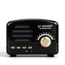 Домашний с перезаряжаемой батареей стерео приемник динамик AM FM USB карманное портативное мини-радио Поддержка карты Bluetooth ретро