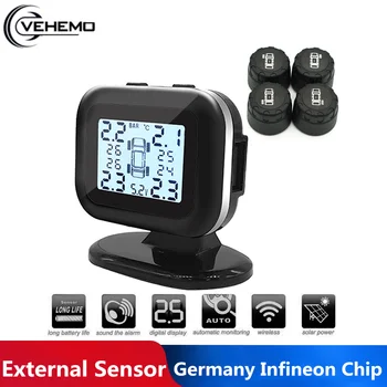 

Universal Tire Pressure Monitoring System Gauge Tmps Digital TPMS External Sensor 5V Intelligent Monitor Meter Anti-Explosion