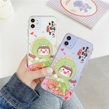 Cute girl phone case, suitable for iPhone 6s 7 8 Plus 11Pro Max XS XR creative transparent cartoon phone case Cute girl phone case, suitable for iPhone 6s 7 8 Plus 11Pro Max XS XR creative transparent cartoon phone case