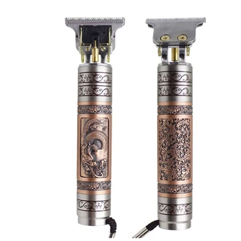 

Electric Hair Clippers Men T-Blade Carving Metal Trimmer Barber Grooming Kit A0NC