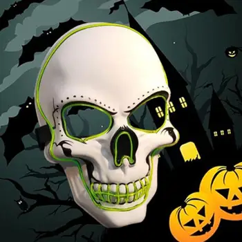 

LED Horror Ghost Mask Creepy Glow Makeup Mask Halloween Cosplay Mask Toy