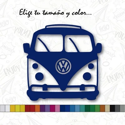 Sticker VW CALIFORNIA T1 car VOLKSWAGEN sticker vinyl Cobalt blue