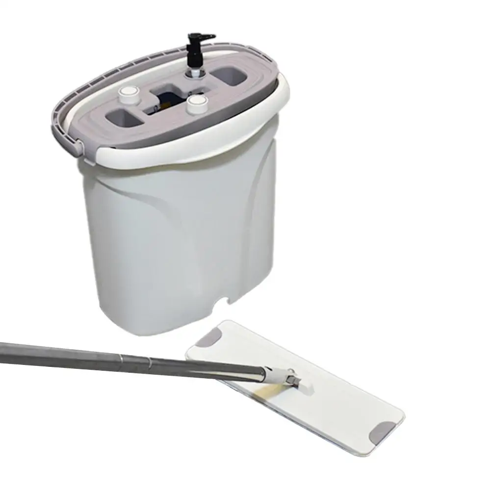 

Flat Squeeze Magic Automatic Mop And Bucket Avoid Hand Washing Microfiber Cleaning Cloth Kitchen Wooden Floor Lazy Fellow Mop