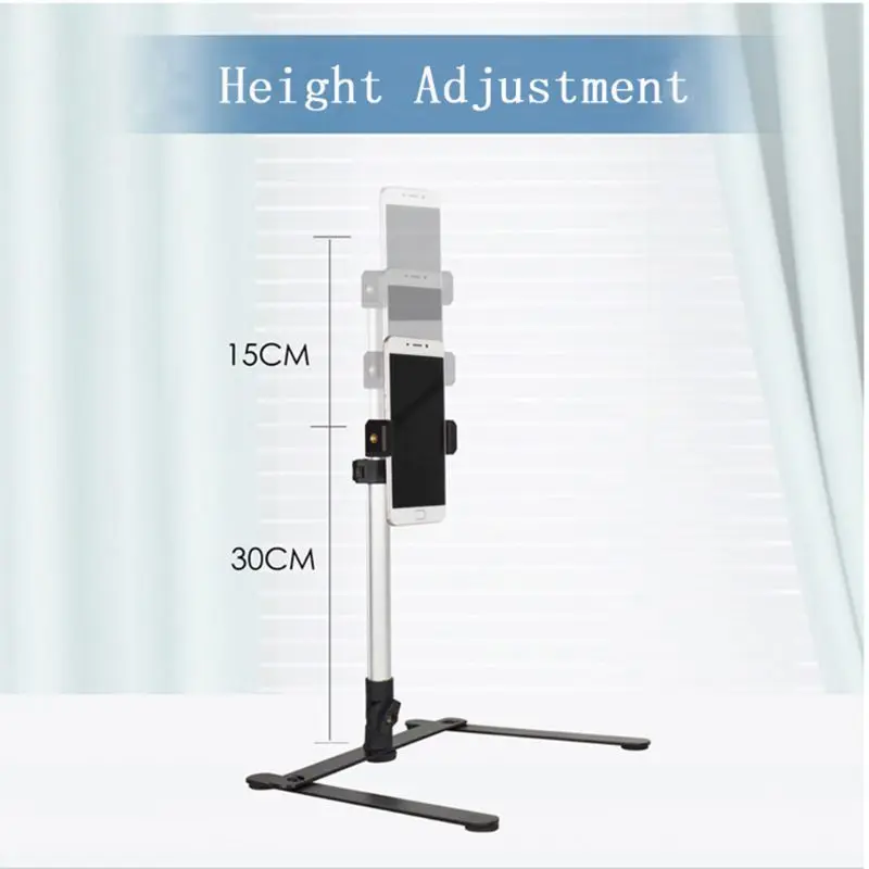 

Photography Adjustable Table Top Stand Set Mini Monopod+Phone Clip