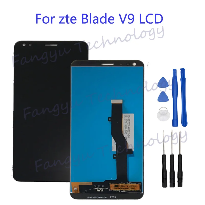 

for zte Blade V9 LCD glass screen touch screen digitizer replacement LCD display mobile phone accessories+tools for reparing