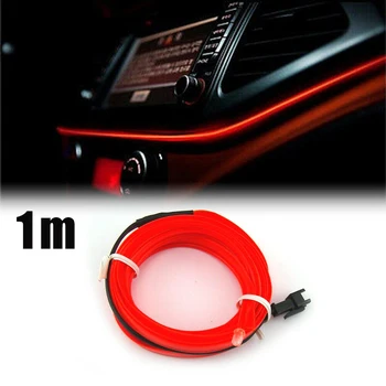 

12V DC 1m Cold Light Strip Car Ambient Bar Fluorescent Lamp Vehicles Accessory