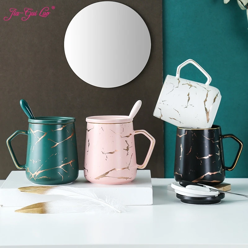 

JIA-GUI LUO 400ML Ceramic Mugs Coffee Mug with Lid Coffee Travel Mug Coffee Mug with Lid Mugs Coffee Cups G017