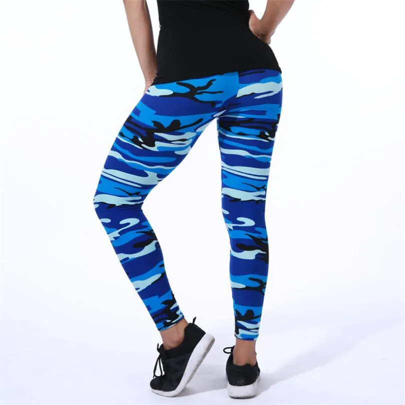 

Leggings, DE camuflaje Cenido DE Alta elasticidad Para, spring/Summer,