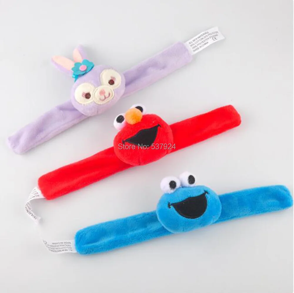 Новинка 20 шт. Улица Сезам Elmo печенье Кролик Плюшевая Кукла браслет для волос