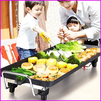 

Household Electric Oven Electric Grill Electric Baking Pan Korean Teppanyaki Smoke Free Non-Stick Barbecue Grill