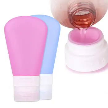 

37/60/89ml Empty Travel Storage Bottle Leak Proof Shampoo Bath Gel Container Soft Lightweight Travel Accessory Travel Bottle