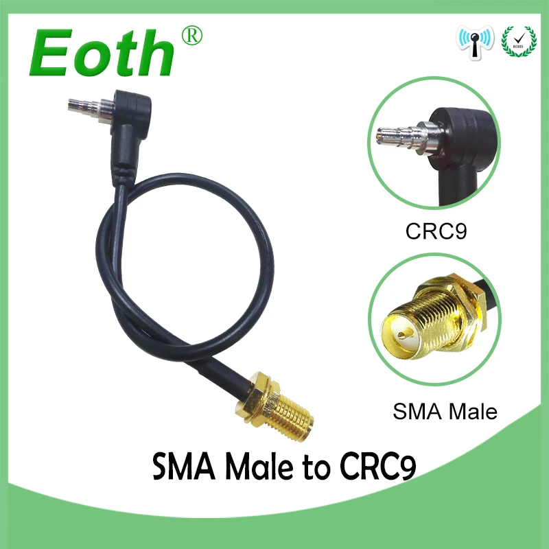 5 шт. антенный адаптер SMA штекер к CRC9 мужской кабель RF косичка расширение RG316 коаксиальный для huawei для zte модем маршрутизатор sma К crc9