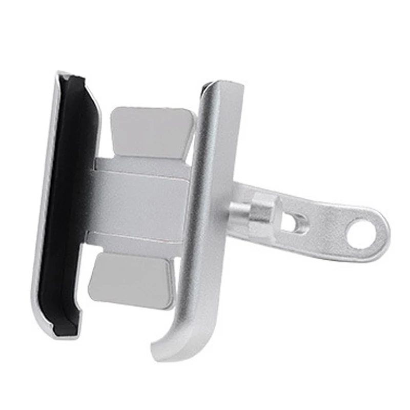 silver Rearview Мотоцикл держатель для телефона анти встряхнуть поворотный кронштейн для iPhone samsung gps YAN88 - Цвет: silver Rearview