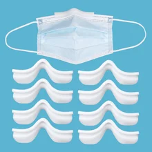 8Pcs Mask Holder Clip Nose Bridge Silicone Bracket Fog Glasses Mask Holder Anti-Leakage Nose Pad Mask Rack With Hanging Buckle