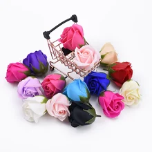 2 шт искусственное мыло в виде цветов розы конфет свадебное оформление коробки праздничный подарок украшение дома аксессуары букет невесты