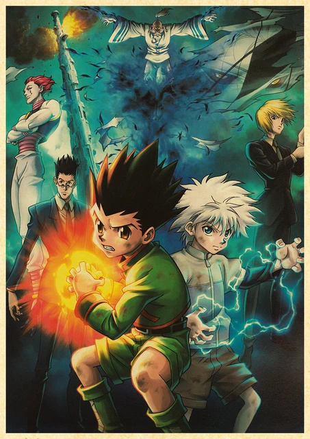 Papel de Parede Adesivo Autocolante Desenho Anime Hunter x Hunter Decoração  Quarto 2.50 Metros