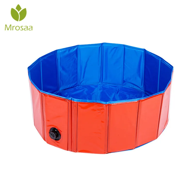 

Foldable Dog Pool Pet Bath Inflatable Swimming Tub Collapsible Bathing Pool for Dogs Cats Portable Durable PVC Composite Cloth