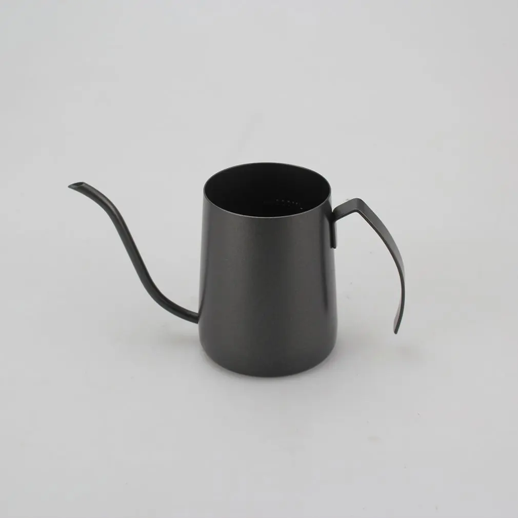250ml Fine Water Injection 304 Stainless Steel Ear-hanging Coffee Special Black Painting Pot Long Narrow Spout Kettle