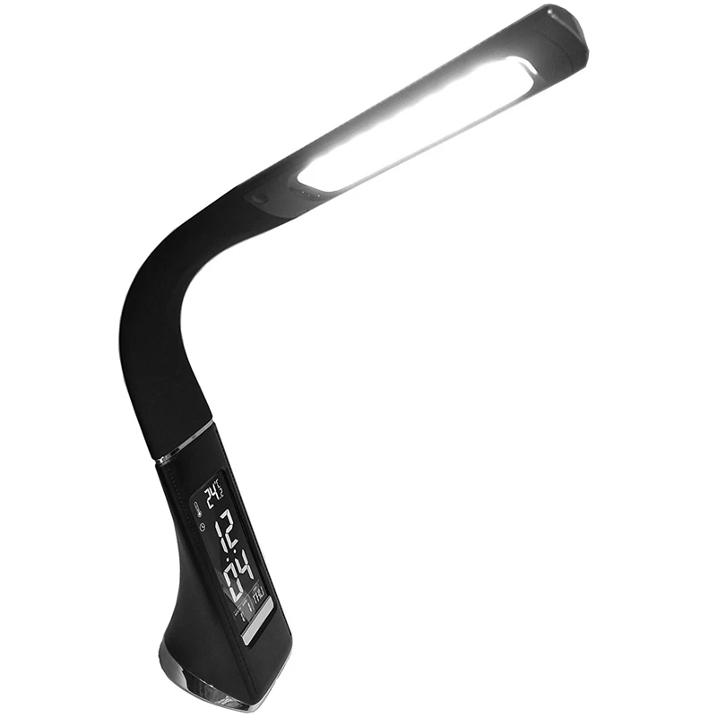 

ABUI-5W Led Lamp Dimming Press Skin Texture For Reading Lamp With Alarm Clock