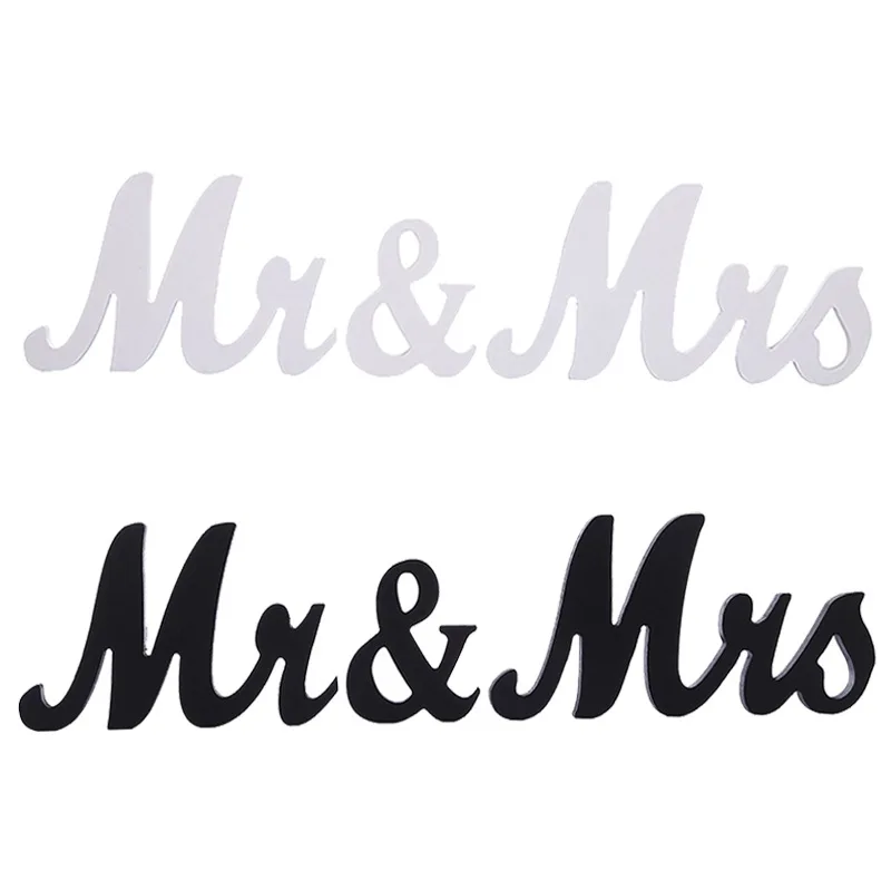 Large MDF Mrs Mr Decorative Letter Wooden Letters Block Indoor Wedding