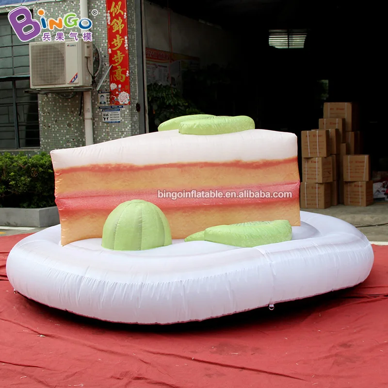 FACTORY WHOLESALES 3x3x1.2mh inflatable kiwi fruit cake air blow custom made dessert model decoration | Игрушки и хобби