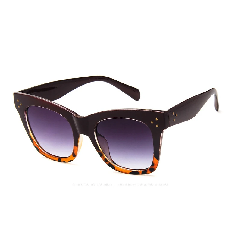 NICHOLAS классические кошачий глаз солнцезащитные очки Женские винтажные негабаритные градиентные солнцезащитные очки оттенки женские роскошные дизайнерские солнцезащитные очки UV400 - Цвет линз: 7