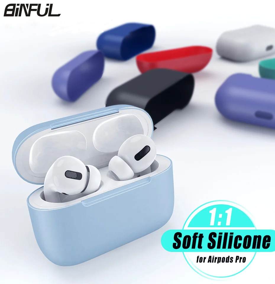Силиконовый чехол для Airpods Pro беспроводной с Bluetooth Apple наушников Air Pods 3 |
