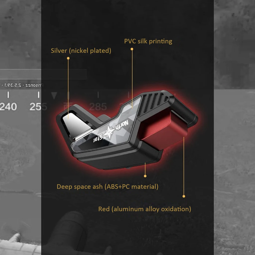 Металлический Пальчиковый триггер для мобильного игрового контроллера PUBG, курообразный артефакт, кнопочный триггер для мобильного телефона для iPhone